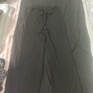 Stylish Black Wide-Leg Pants